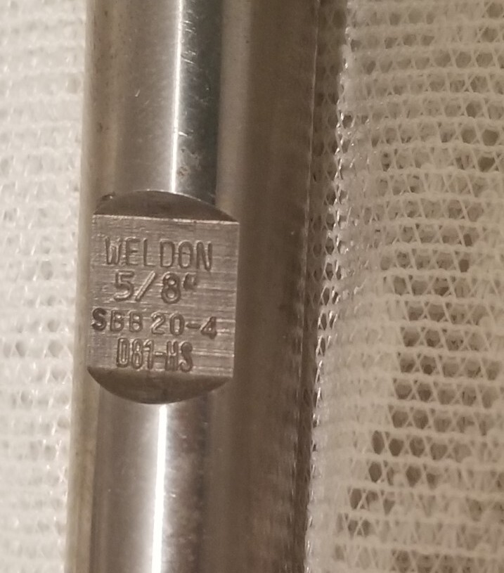 Weldon Mill Tap 5/8″ S BB20-4 / D81-HS 2 flute