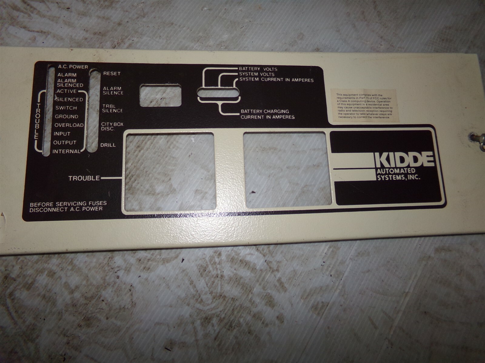 Kidde KDR-100 Fire Alarm Cover Panel 17600138 850175 *FREE SHIPPING*