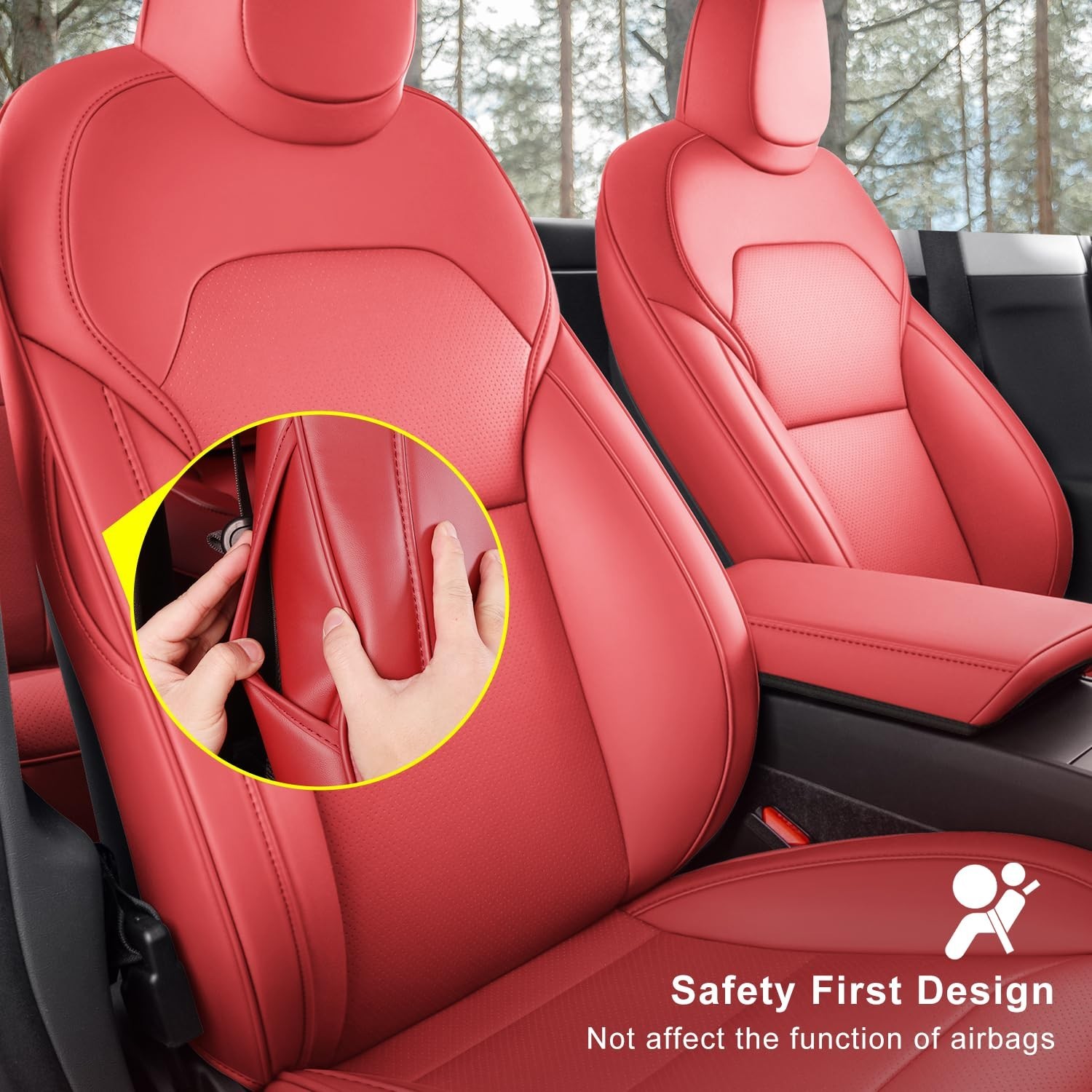 Car Seat Covers for New 2025-2026 Tesla Model Y Juniper Nappa Leather Car Int…