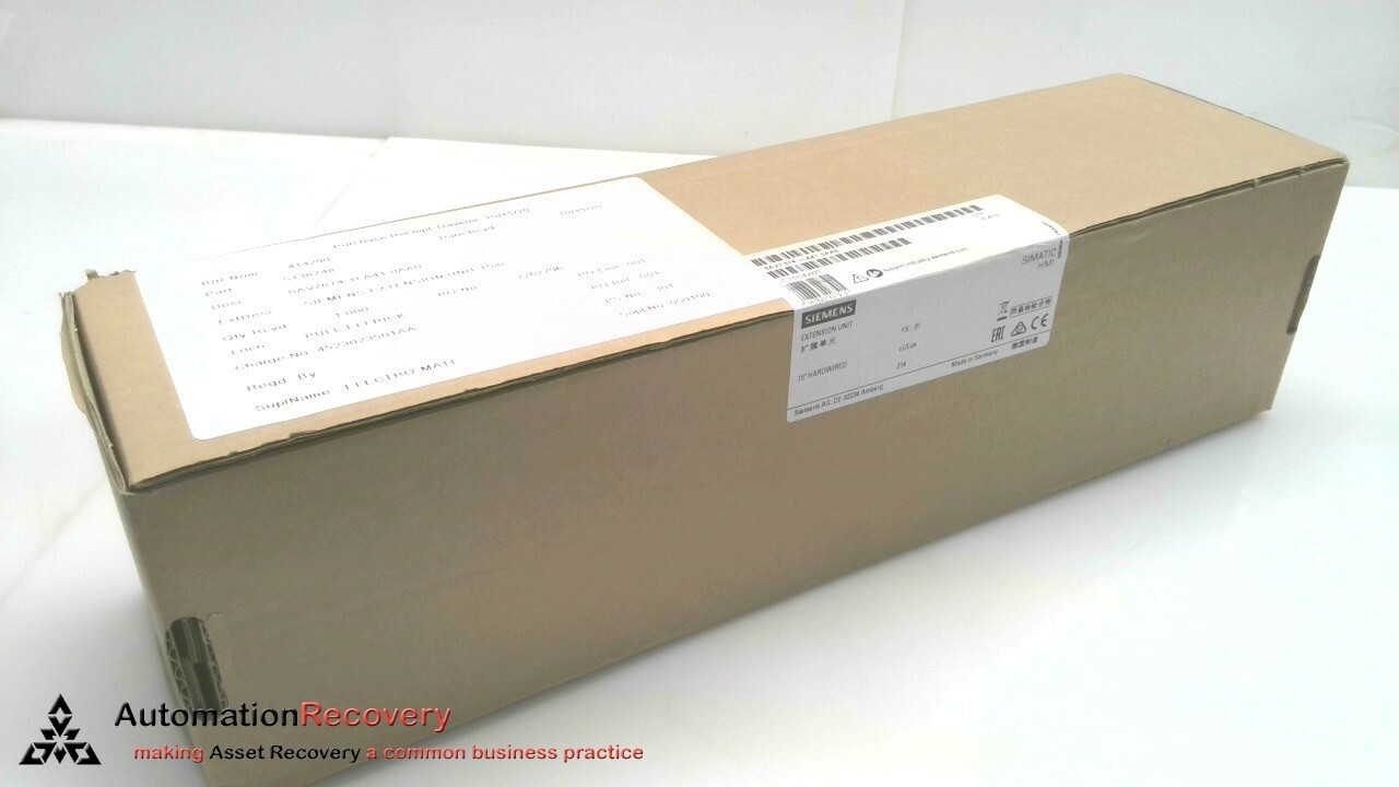 SIEMENS 6AV7674-1LA41-0AA0, HARDWIRED,15″ EXTENSION UNIT, NEW #287413