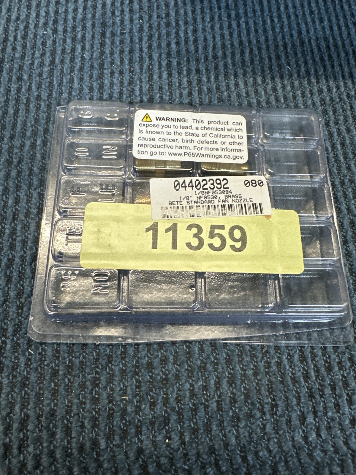 Bete Fog Nozzle Brass 1/8” NF0530 Spray Angle Fan Male (st2260)