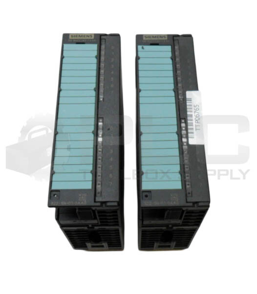 LOT OF 2 SIEMENS 6ES7 322-1BH01-0AA0 DIGITAL OUTPUT MODULE 322-1BH01-0AA0