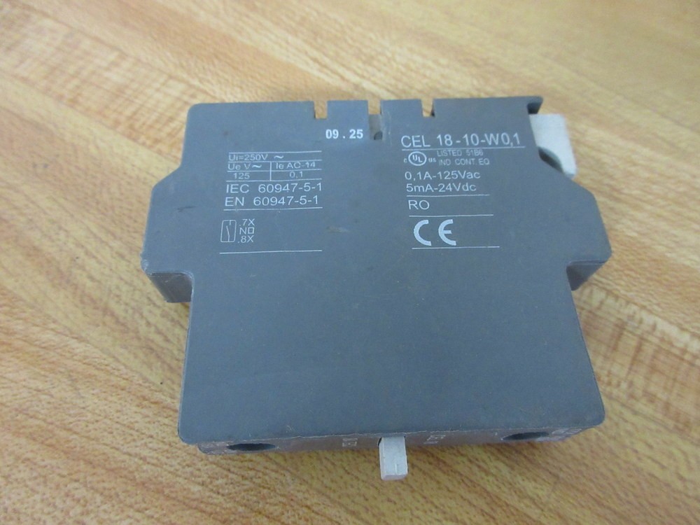Asea Brown Boveri CEL 18-10-W0,1 ABB Auxiliary Contact CEL1810W01