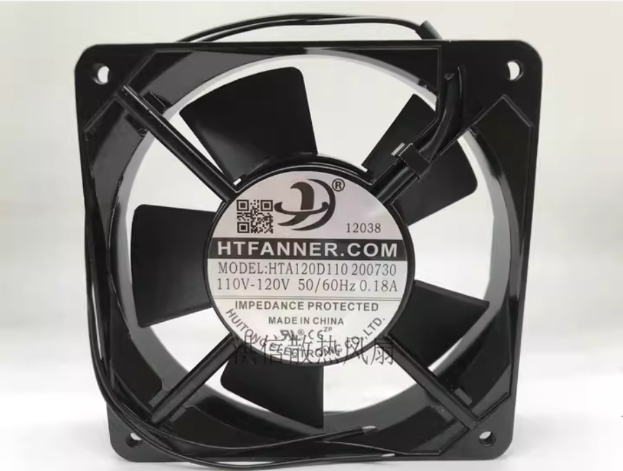 1PC HTFANNER.COM 12025 HTA120D110 200730 110V-120V 0.18A 12CM cooling fan qqb