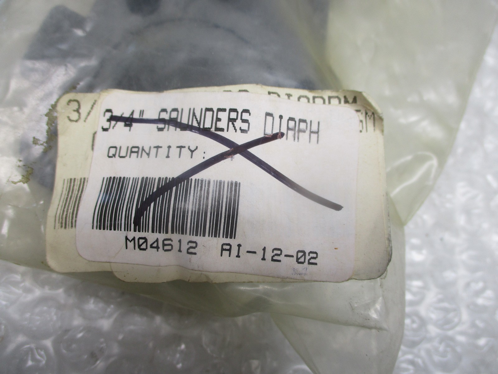 SAUNDERS M04612 AI-12-02 3/4″ DIAPHRAGM LOT OF 4 NSNP