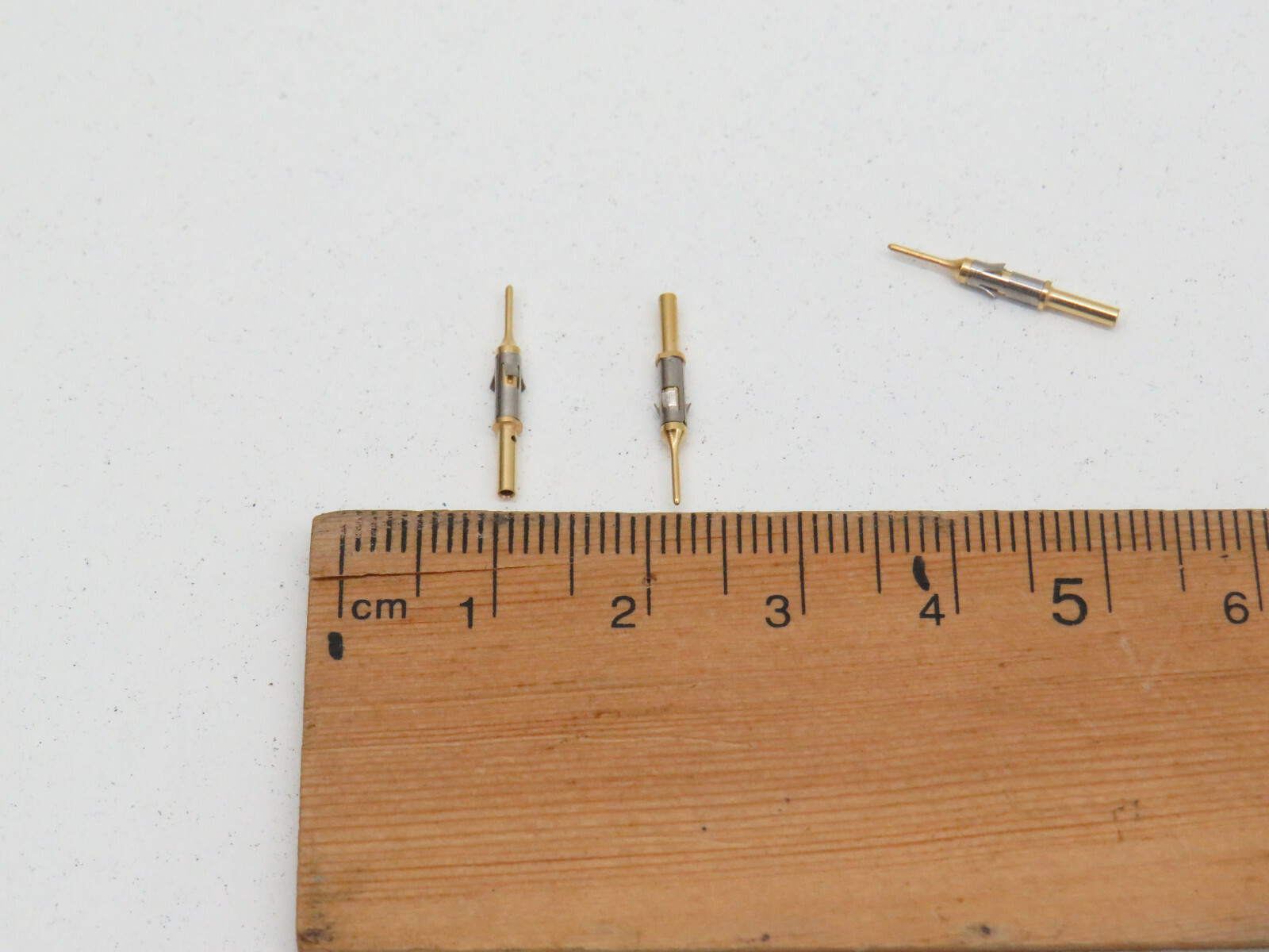 (20-Pack) Contact Pin Socket with Sprin, Male, 1mm, Gold Plated