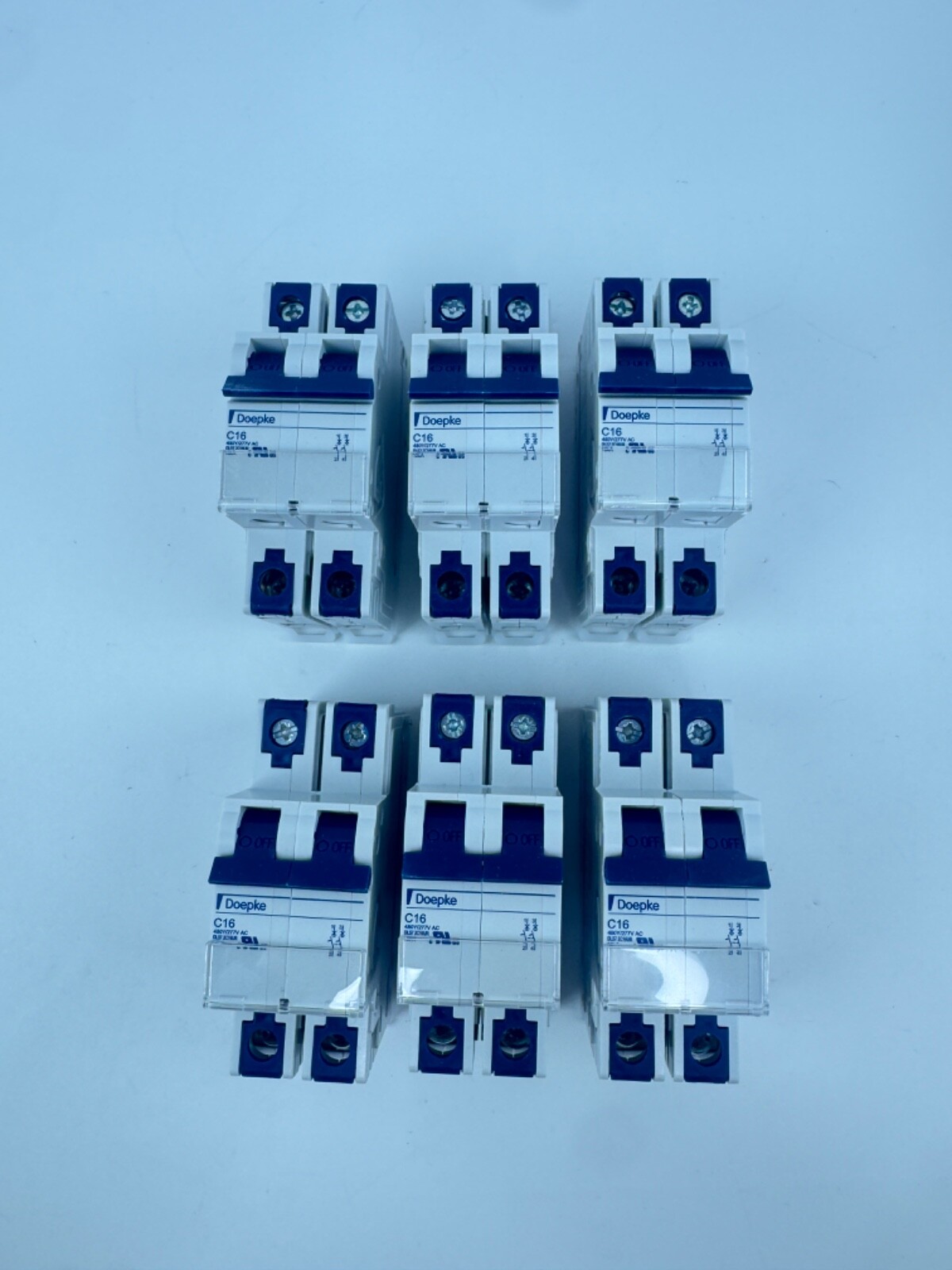 Altech 2-Pole C-TRIP 16 Amp Circuit Breaker, 2C16UR C16 480Y/277V *BOX OF 6*