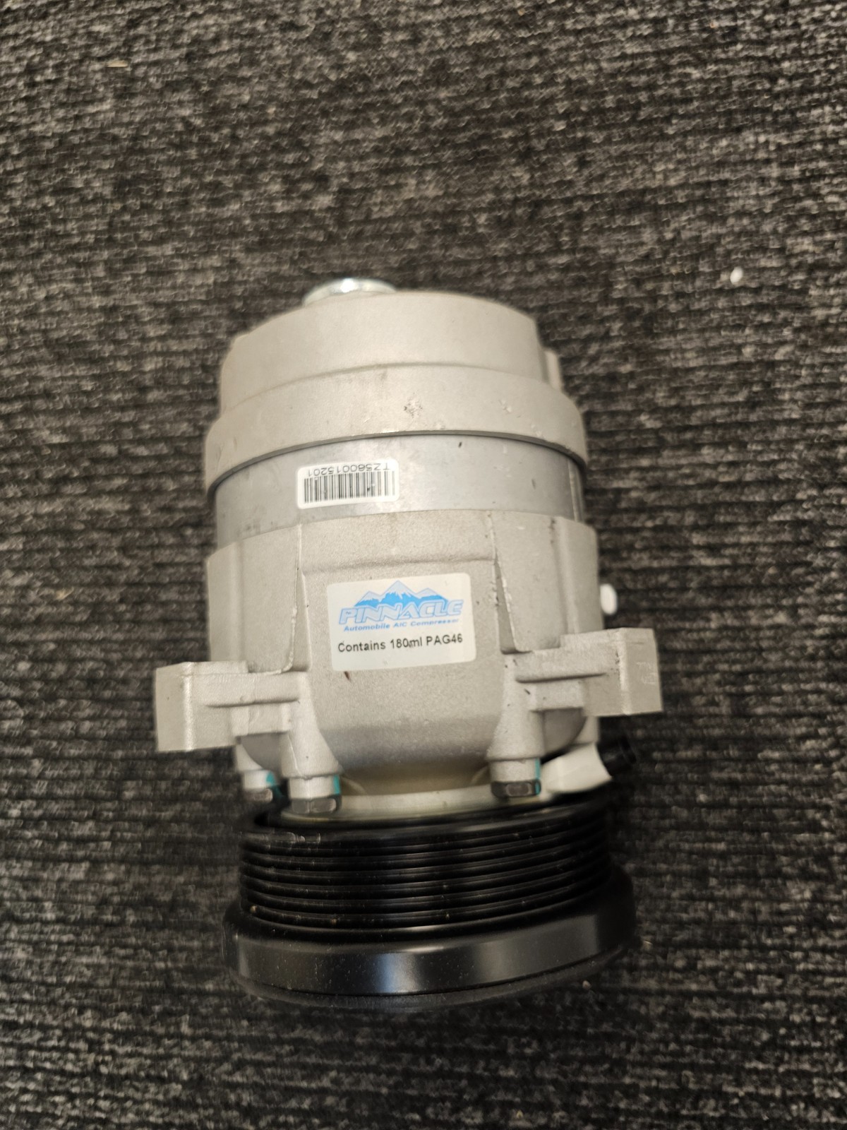Pinnacle TZ560015201 A/C Compressor Replacement 180ml PAG46 Silver Black