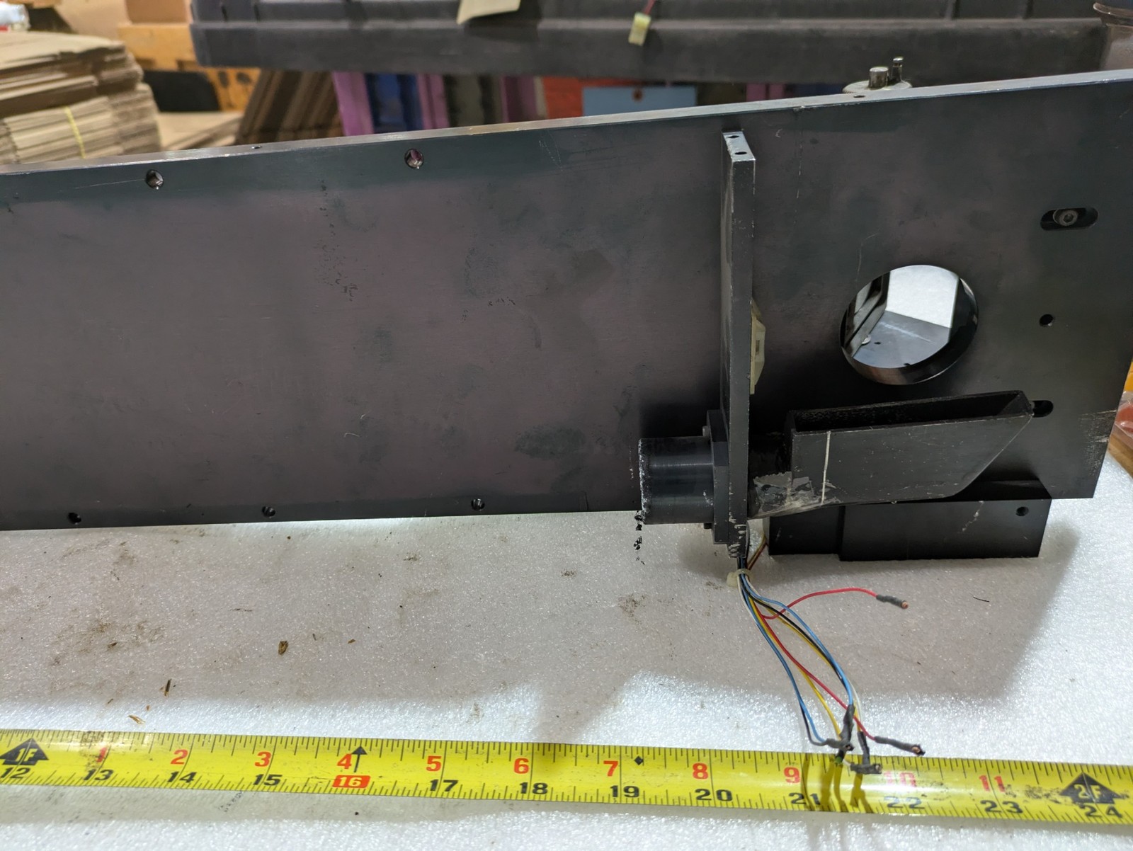 Optical Linear Stage Assembly Guide Rod Lens Mount Motor Drive 24 Inch