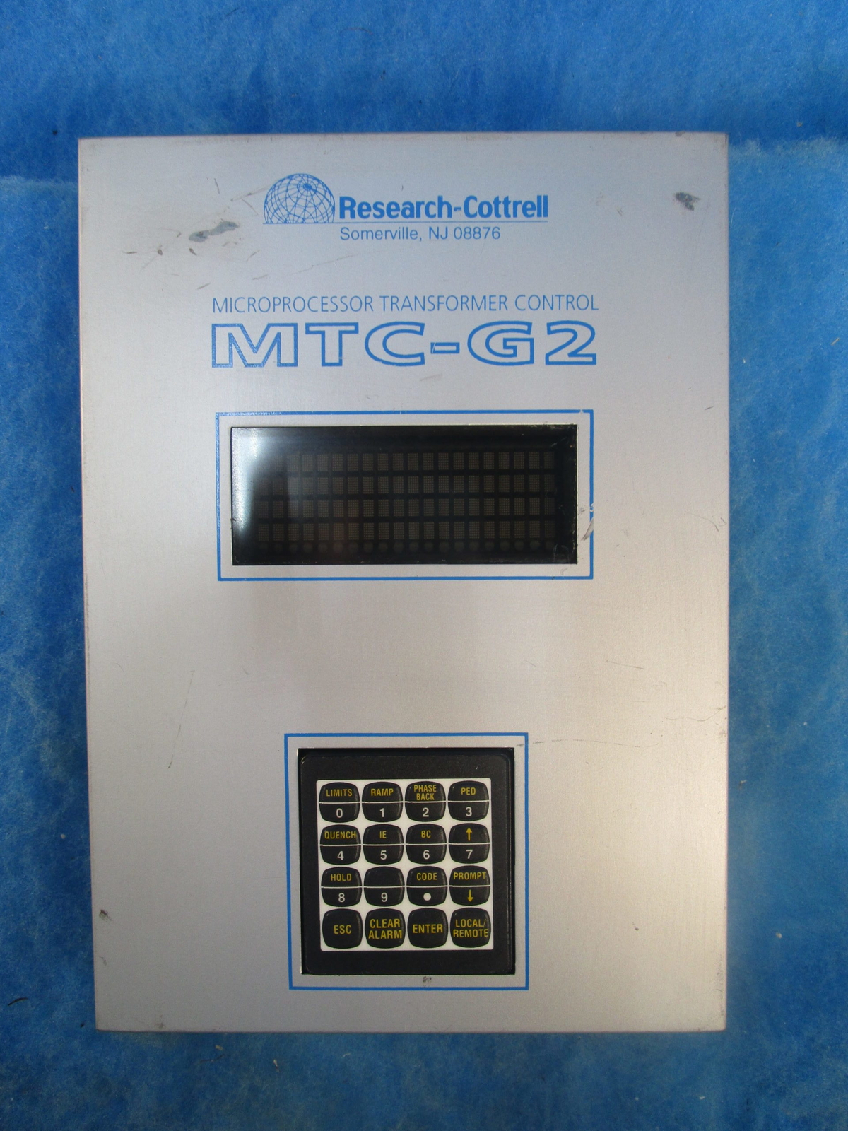 RESEARCH COTTRELL MICROPROCESSOR TRANSFORMER CONTROL MTC-G3 ONE YR WARRANTY