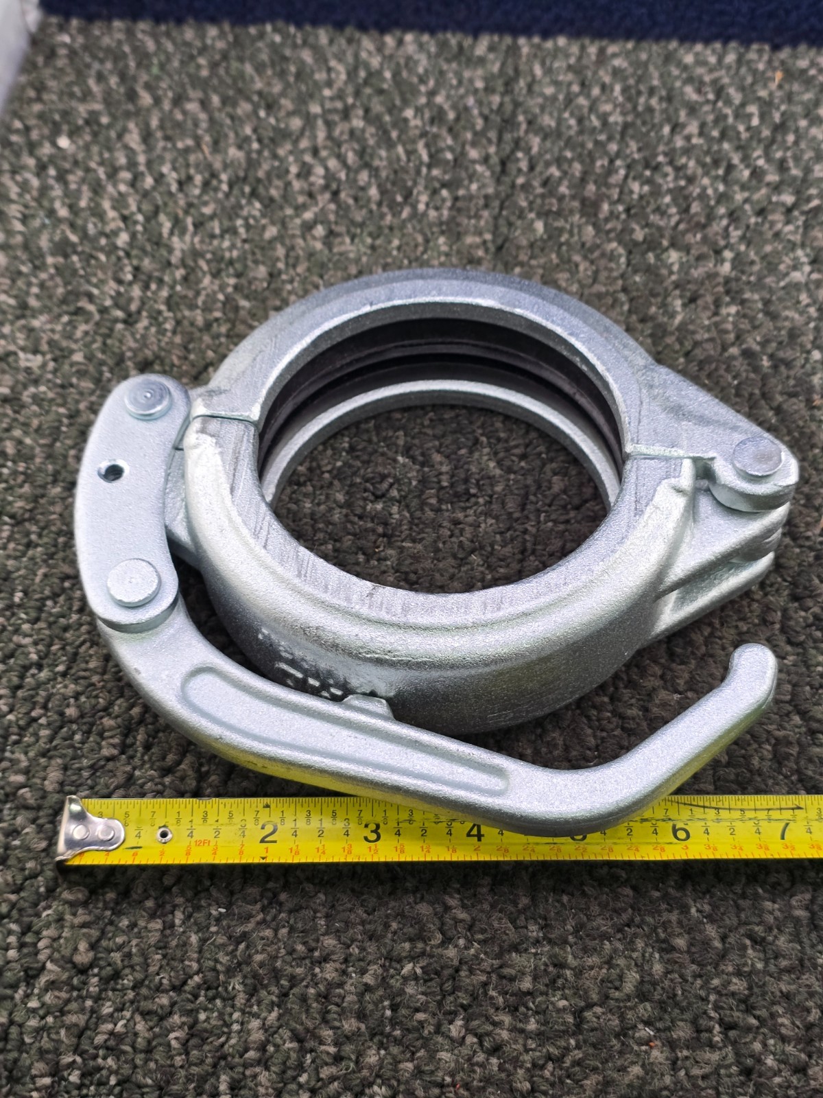 3-inch Heavy Duty Concrete Pumping Hose Adjustable Snap Clamp Cast Steel 130 Bar