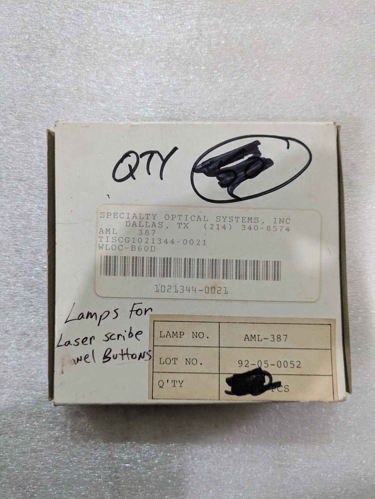Advanced Micro Lites AML-387 T-1 3/4 Midget Flanged 28V Lamp Industrial 5/order