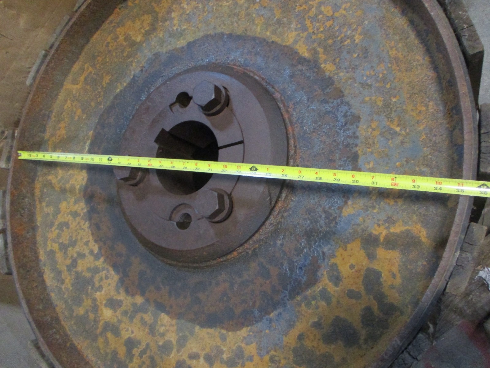 New Open Box ~38″ Width ~36-1/4″ OD ~5-1/2″ Bore ~5/8″x1-1/4″ Keyway 53509IPL