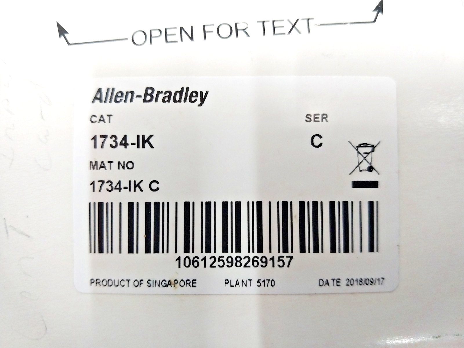 New Allen-Bradley Point I/O Incremental Encoder Interface 1734-IK SER C