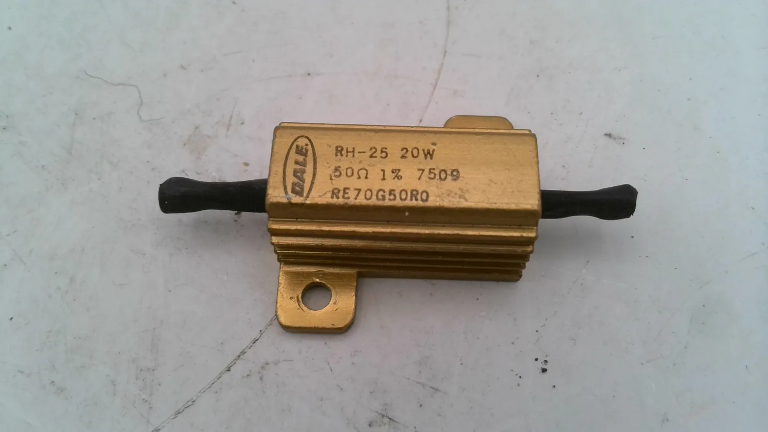 DALE RH-25 50 OHM 20W CHASSIS MOUNT POWER RESISTOR