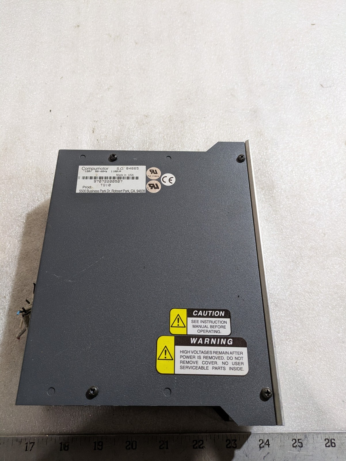 PARKER TQ10 COMPUMOTOR 84665 120V 50/60HZ 1100VA