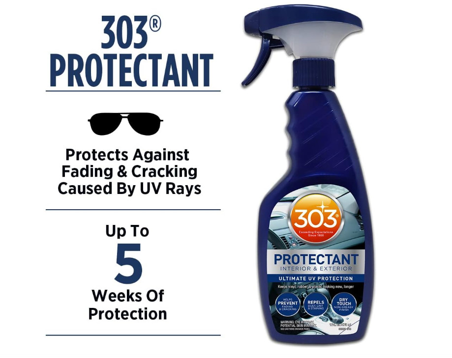 303 Products Automotive Protectant Spray – Helps Prevent Fading & Cracking, Repe