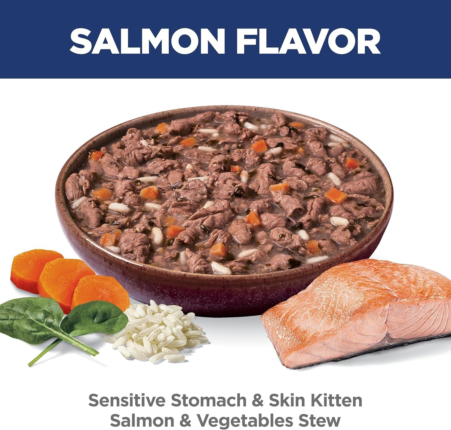 Hill’s Science Diet Kitten Sensitive Salmon Wet Cat Food 2.8oz 24ct