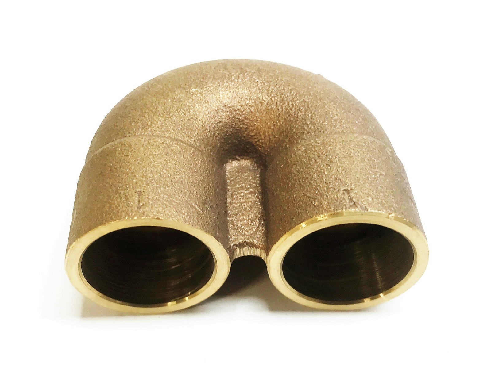 Nibco Bronze 1″ Sweat x 1″ Sweat 180 Degree Elbow Coupling NOS