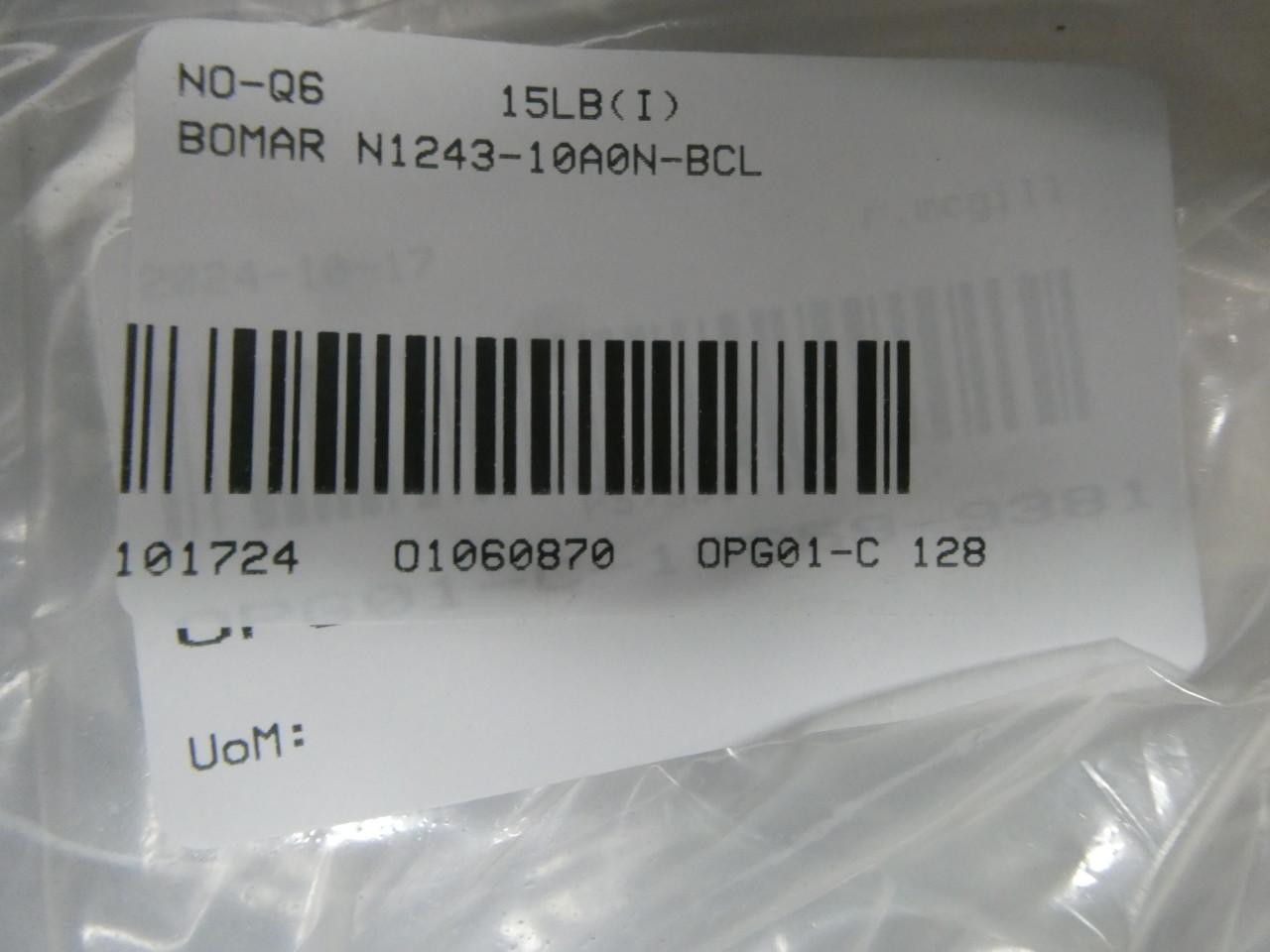 Bomar N1243-10A0N-BCL 18in X 35in Outside Open Hatch