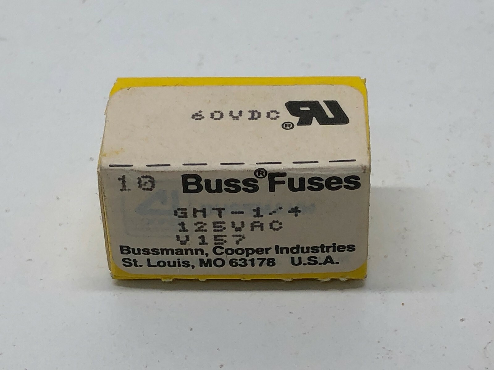 BOX OF 8 NEW OLD STOCK! BUSS BUSSMANN 1/4A BLADE FUSES GMT-1/4