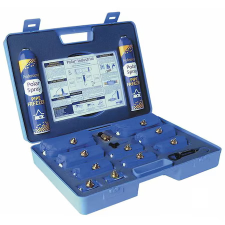 Wheeler-Rex 1755 Pipe Freeze Kit, 3/8 To 2-3/8 Cap, 15 Pc