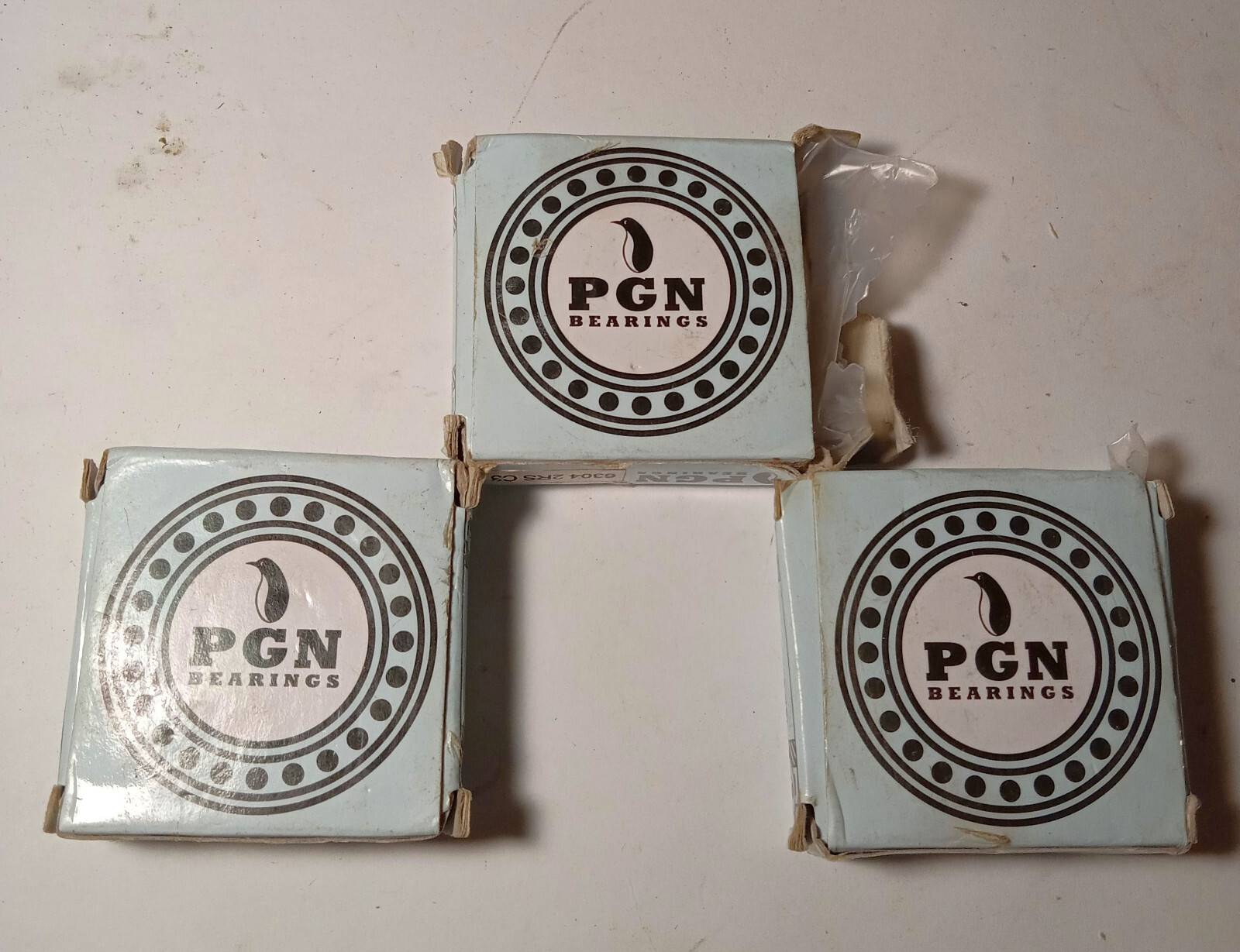 3 NEW PGN 6304-2RS C3 BALL BEARINGS NIB ***MAKE OFFER***