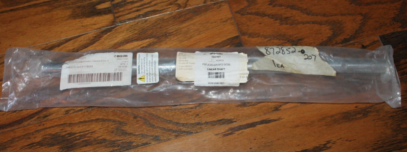 Misumi Piab Linear Shaft PSFJC20-525-m12-sc65 PIAB 0237501