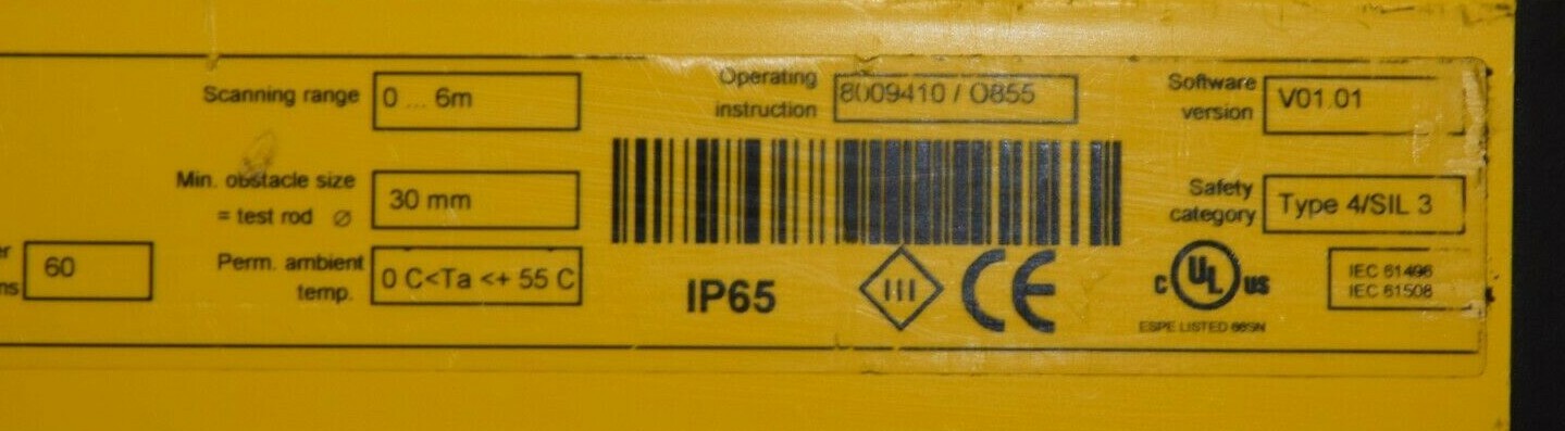 (New) SICK C40E-1203AG300 C4000 Series 1200mm 24Vdc Light Curtain Basic+