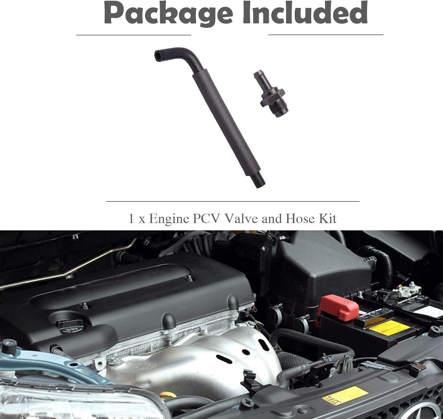 Engine PCV Valve Hose Kit Compatible with Camry Corolla Highlander Solara Matrix