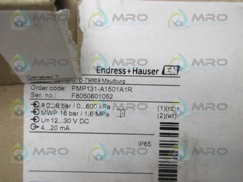 ENDRESS & HAUSER PMP131-A1501A1R CERABAR T PRESSURE TRANSDUCER NSMP