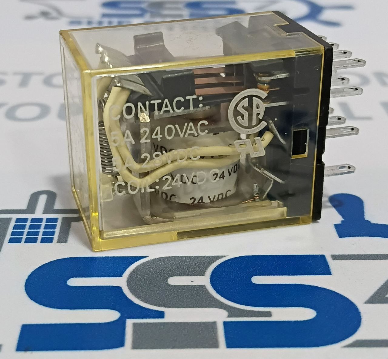 Omron MY4 Auxiliary Relay Coil Voltage 24VDC 14-Pin (Lot of 17 pcs)