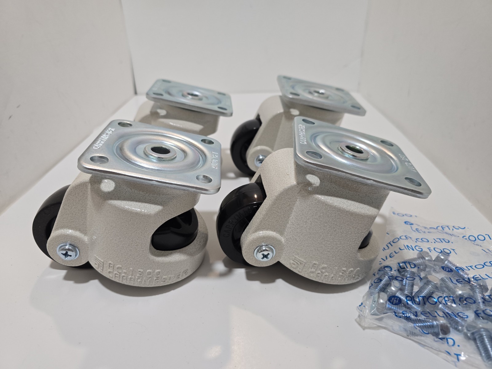 CarryMaster AC-1300, Auto CFT Caster Wheel (Set of 4) Industrial Heavy Duty