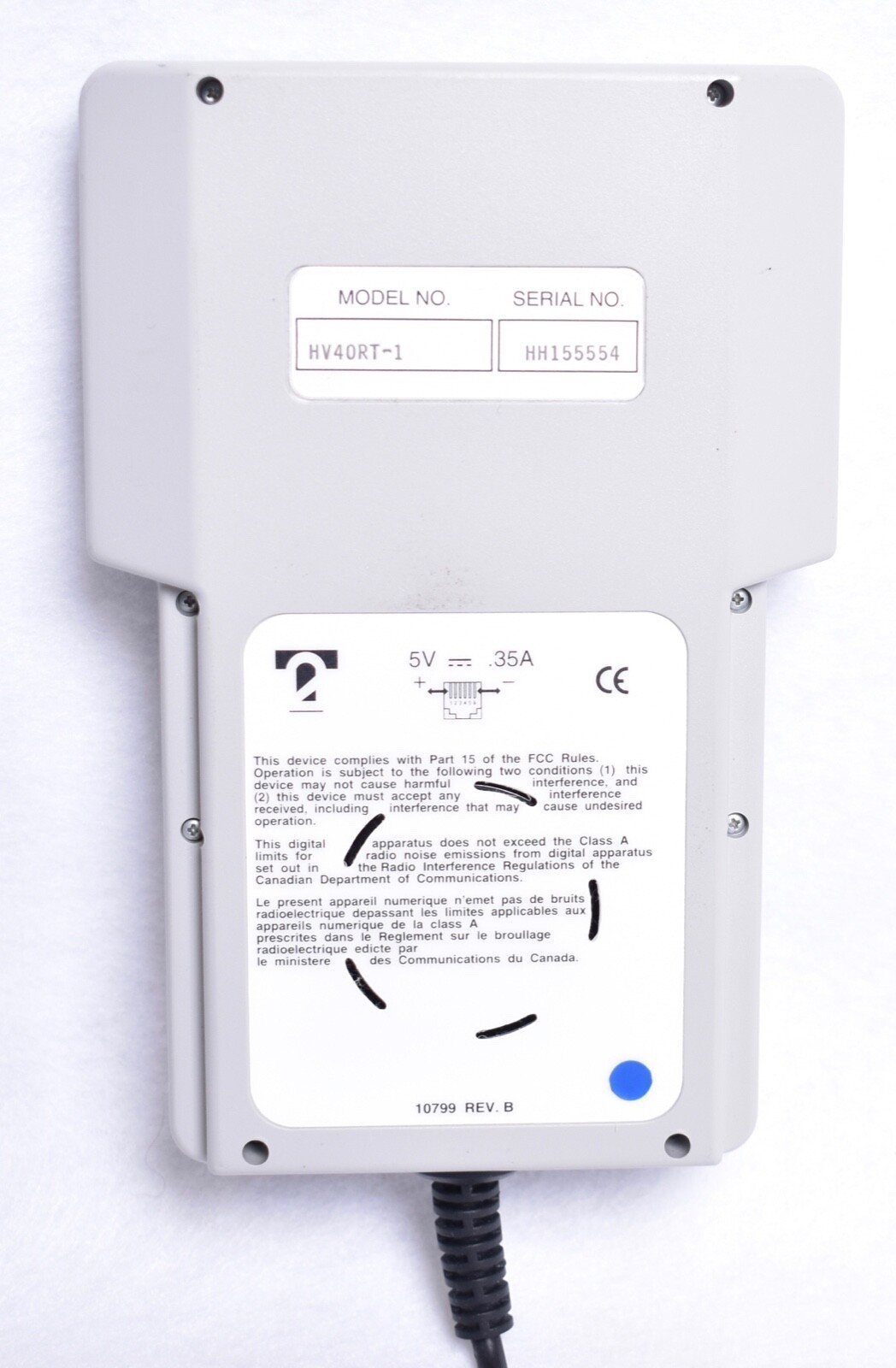 Dr. Schleuniger Pharmatron Hardness Tester Hand Held Controller HV40RT-1 HV40RT