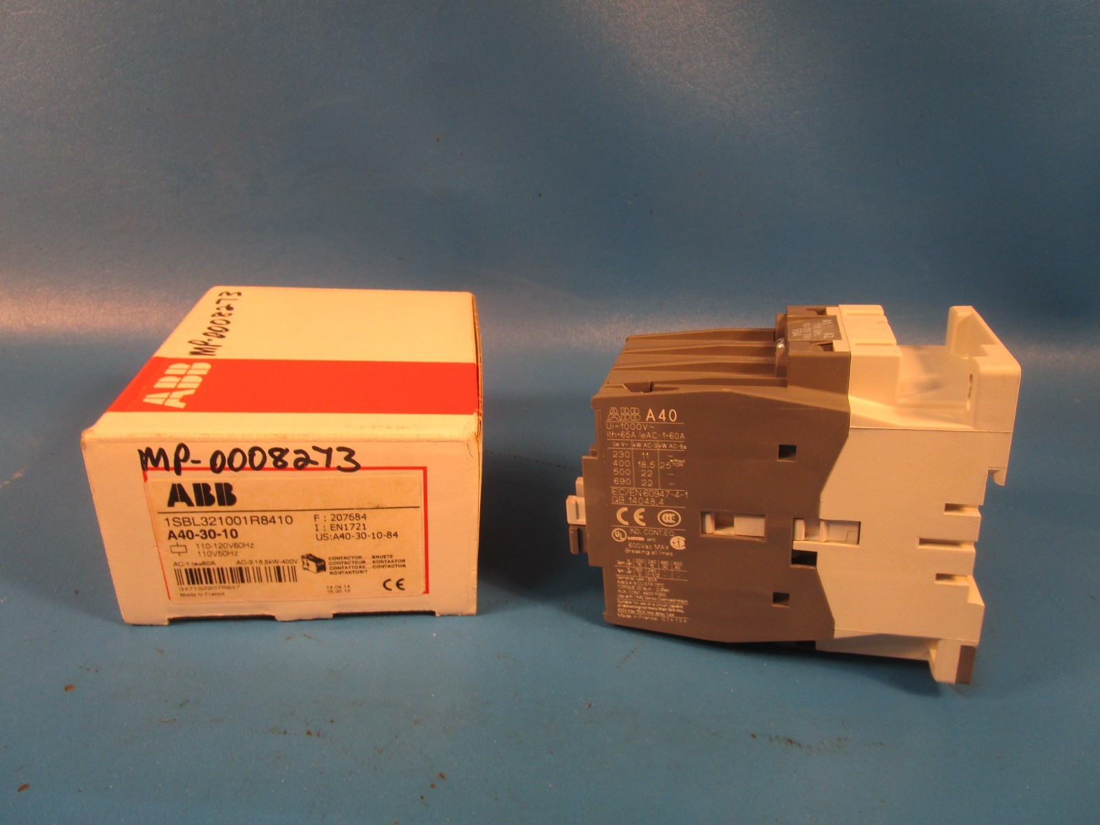 ABB 1SBL321001R8410, ABB A40-30-10 Contactor 110V50Hz/110-120V60Hz