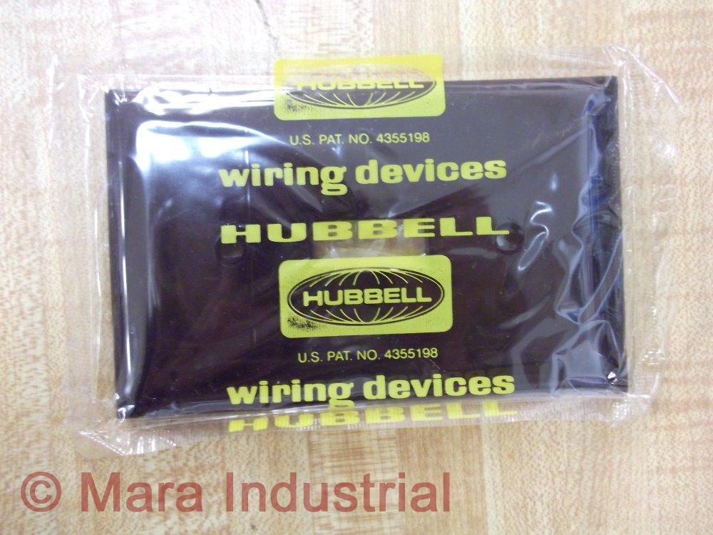 Hubbell SINGLE GANG Single Gang Wall Switch Cover Brown 50-Pack