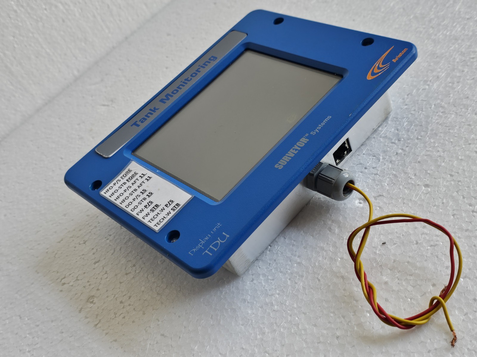 Ariston Surveyor Systems TDU Display Unit REV. 3C