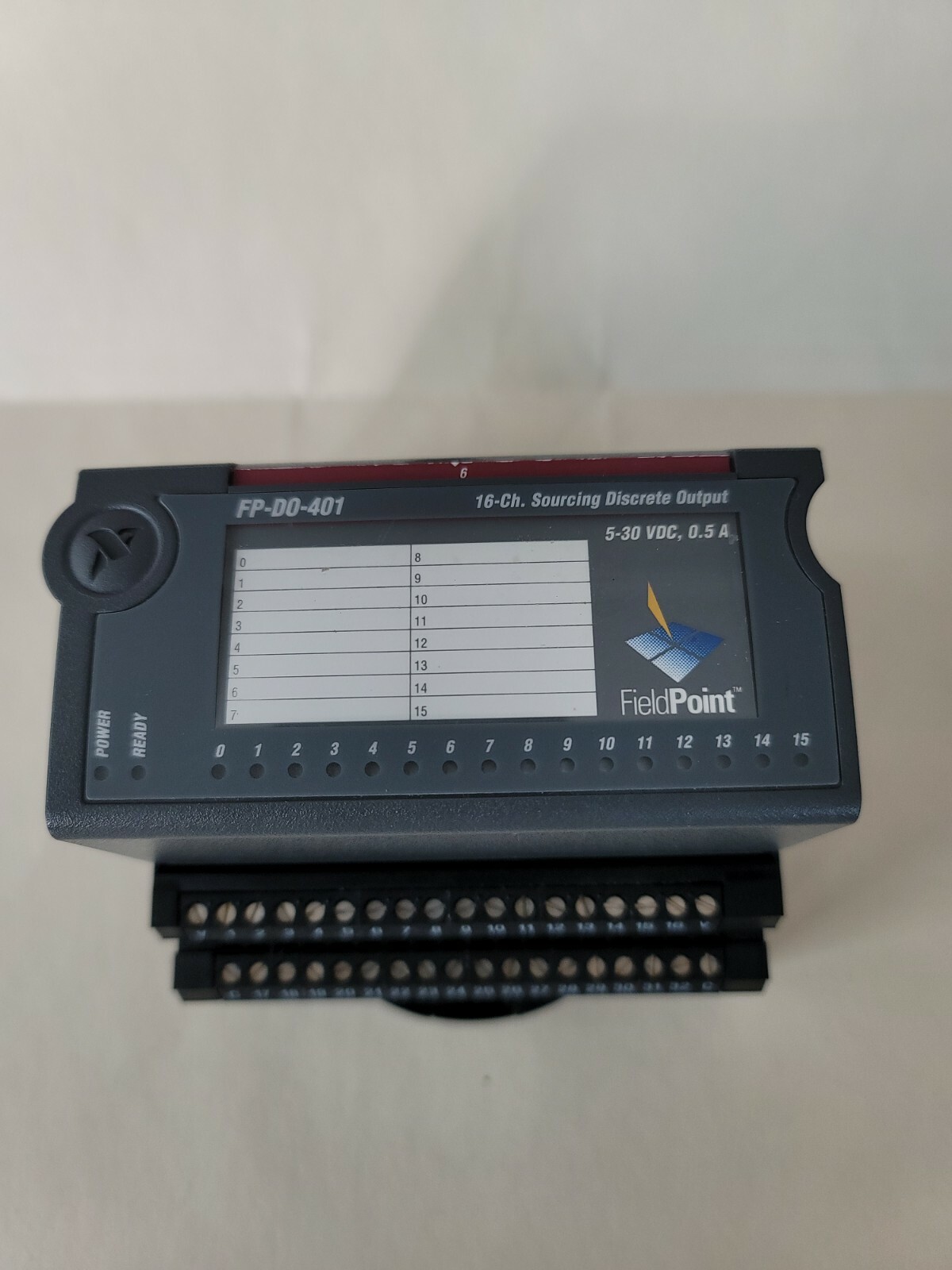 NATIONAL INSTRUMENT FIELD POINT FP-DO-401 16-CHw SOURCING DISCRETE OUTPUT MODULE