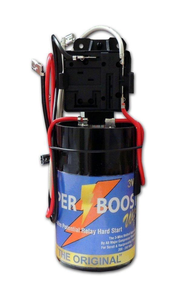 Supco 3W3 Hard Start Kit 4-5 HP Mechanical Potential Relay 3-Wire
