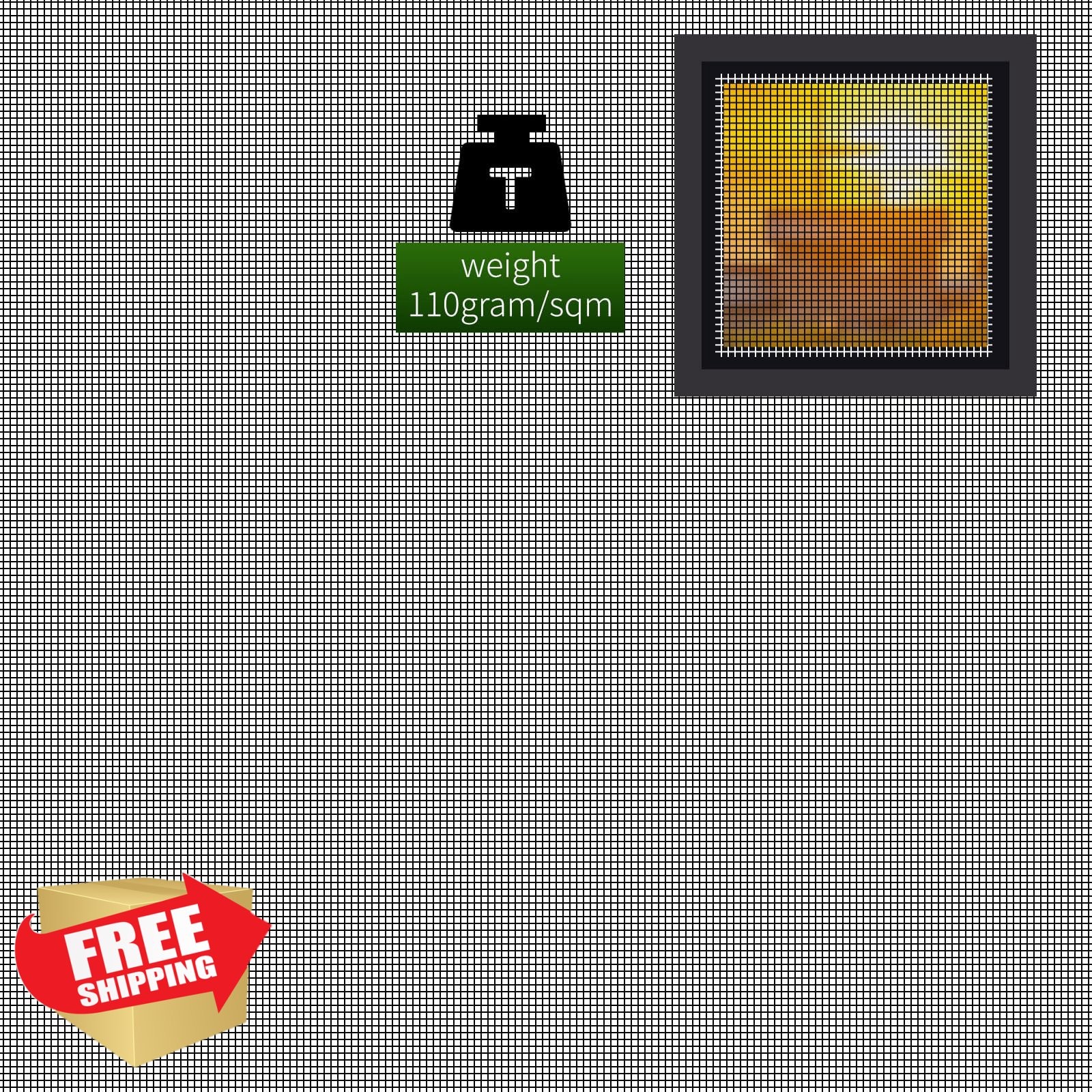 KAKO Window Screen Black 48″x50′