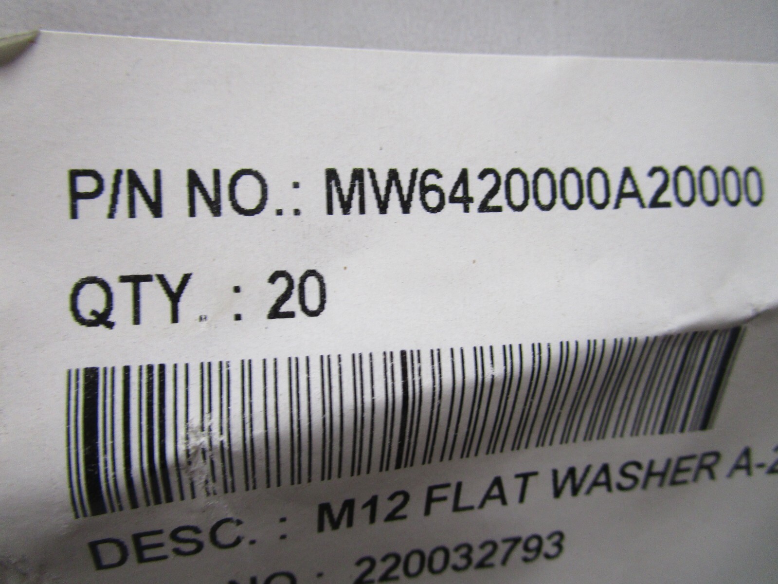 M12 x 24mm OD DIN 125 A2 Stainless Steel Type A Flat Washer QTY 20