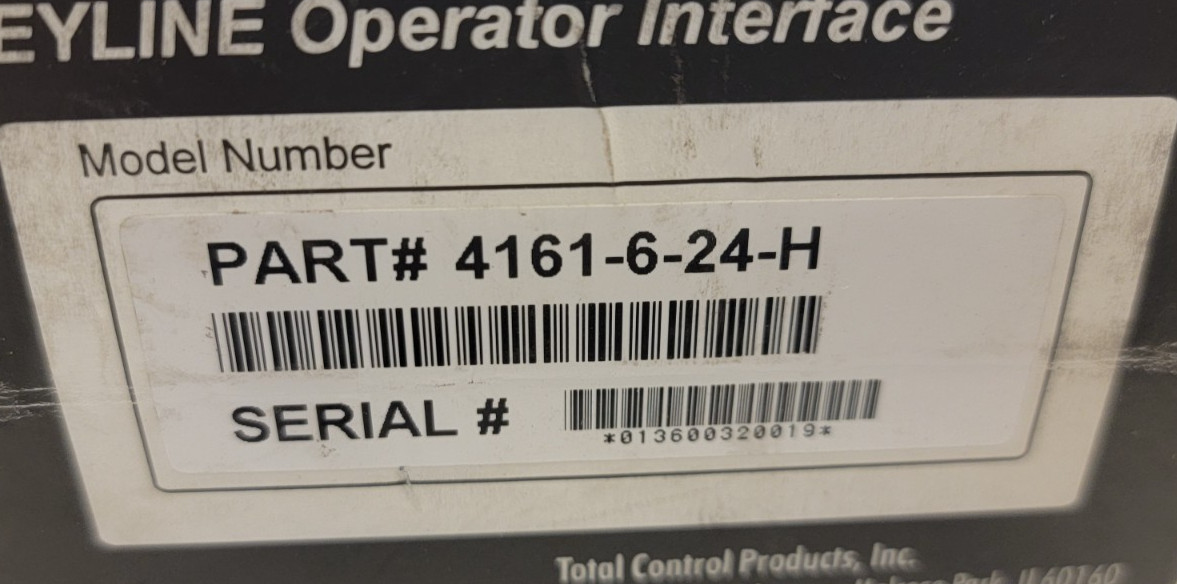 Greyline Total Power Operator Interface 4161-6-24-H LED Panel Display