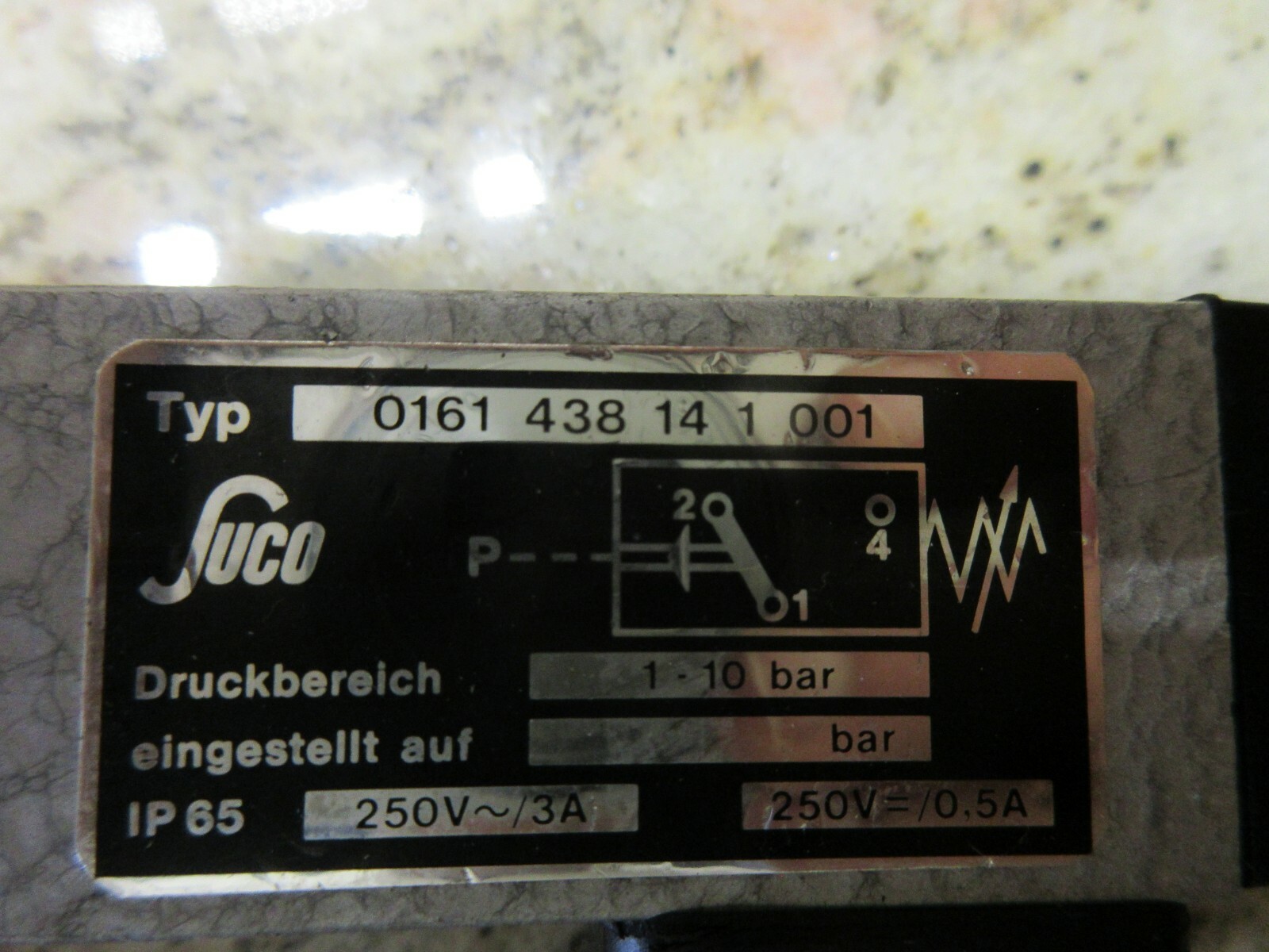 SUCO VALVE UNIT TYP 0161 438 14 1 001 IP65 0161438141001 EACH 1