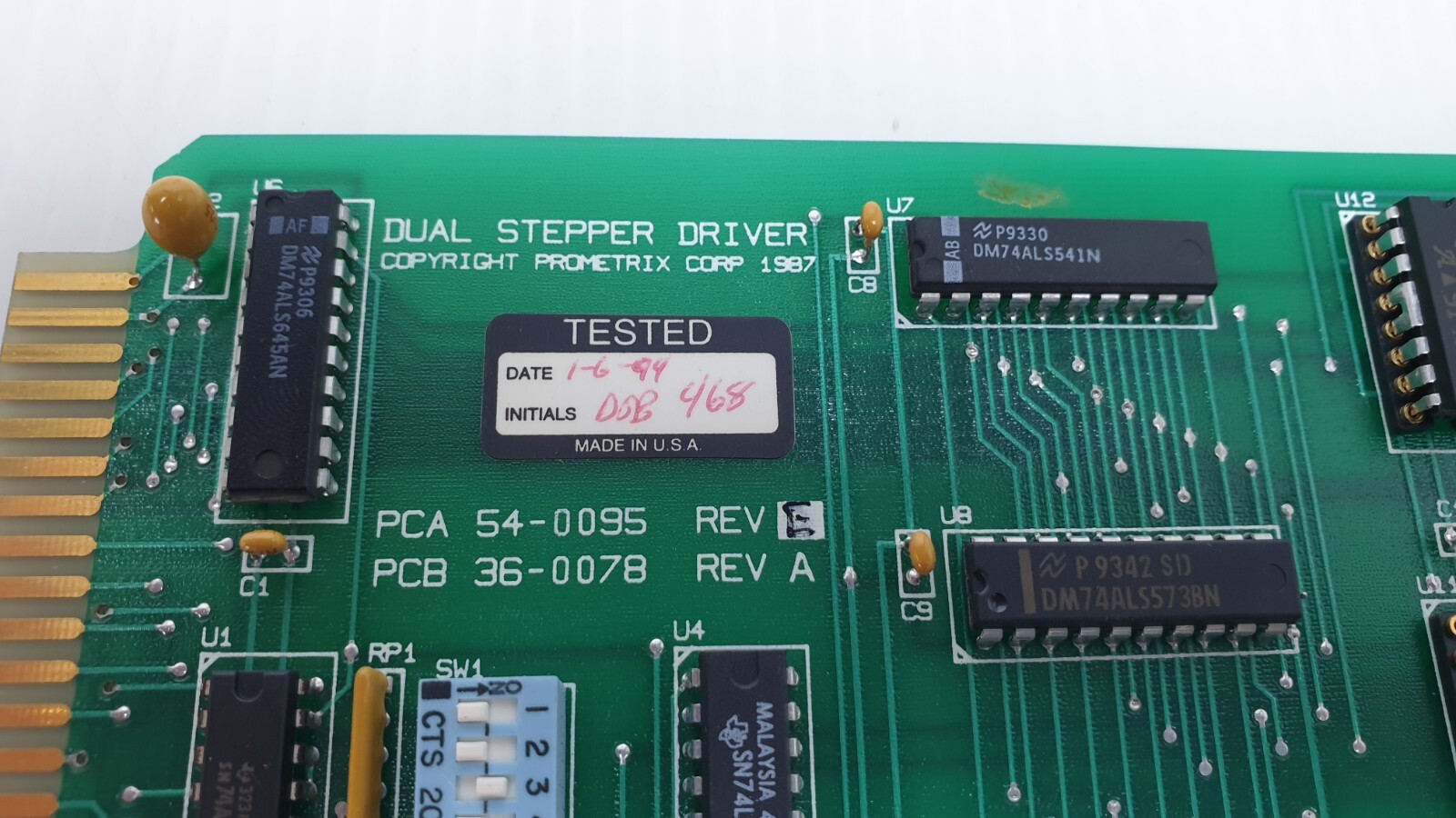 Prometrix Dual Stepper Driver PCB 36-0078 Rev A PCA 54-0095 Rev E Working