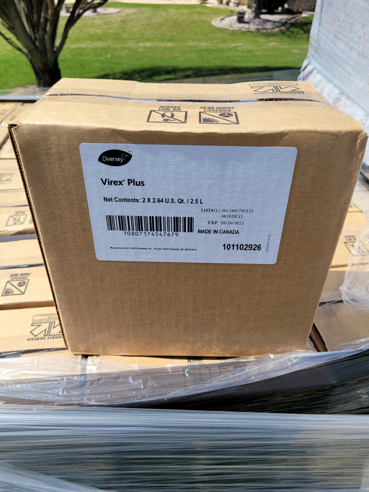 Virex Plus J-Fill Dispenser 2.5L x 2 bottles 5 Liters Total PALLET OF 50