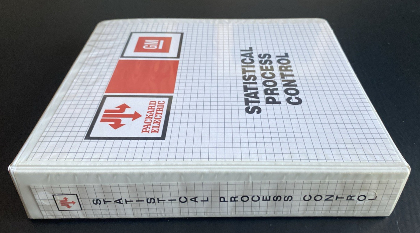 Vtg 1989 Packard Electric / GM Statistical Process Control SPC Training Manual