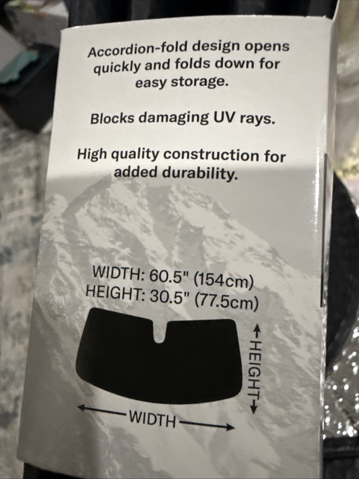Genuine Dickies 41311WDI Truck Smoke Universal Accordian Sunshade Ford Chevy Ram