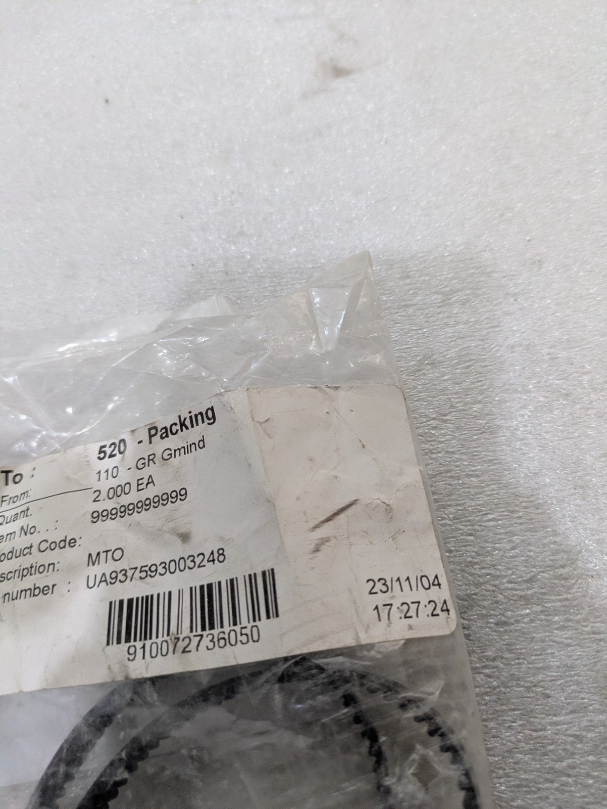 Misumi MTO UA9372593003248 110-GR Linear Shaft belt Industrial Component