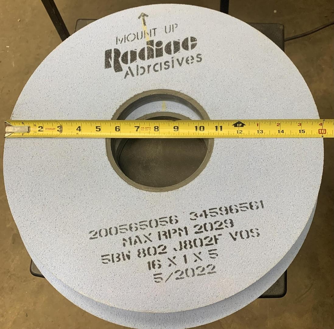 Radiac Abrasives 16″x1″x5″ Grinding Wheel 5BW 802 J802F VOS 2 pack GHA-165