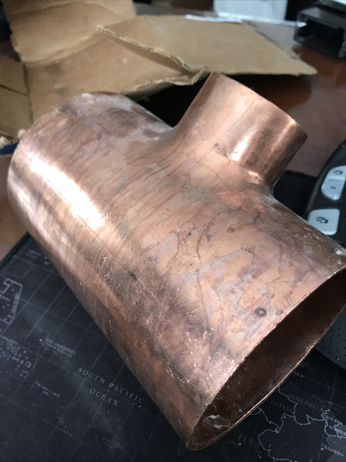 NEW Mueller Industries W040196 WT-600 4-1/8X4-1/8X2-1/8 Pressure Copper Tee